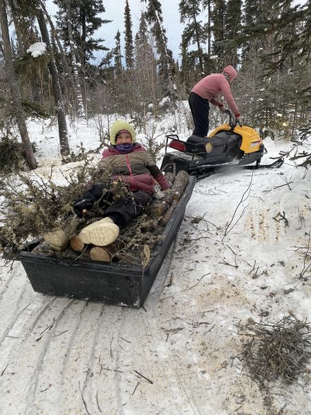 snowmaching wood out
